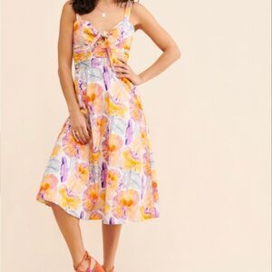 Anthropologie Cecilia Pettersson Tie Front dress size 4 NWOT never worn